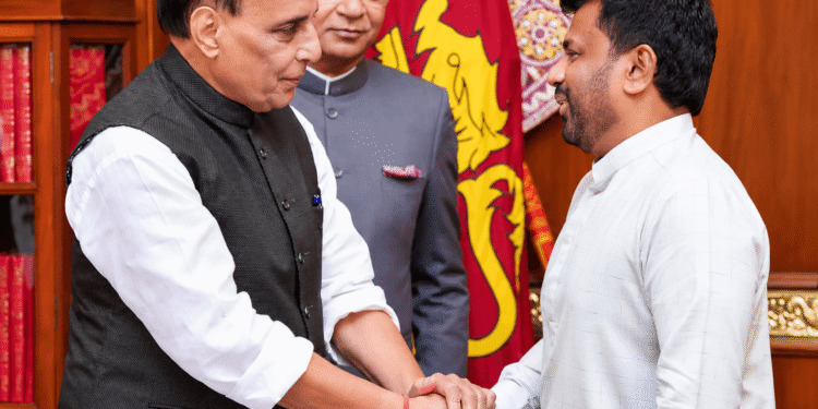 Picture of President meeting the Indian Minister of Defence