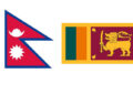 Sri Lanka & Nepal Flags