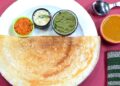 Sri Lankan Thosai with Sambar and Coconut Chutney