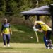 playing cricket