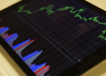 stock exchanges on a tab